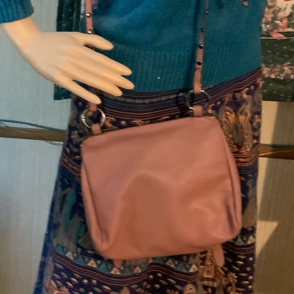 JUSTFAB CROSSBODY TAN PURSE - Picture 5 of 5